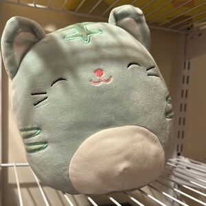 Cute Mint Green Cat Plush